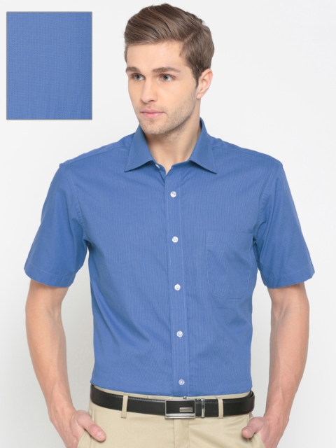 

Arrow Men Blue Regular Fit Printed Formal Shirt
