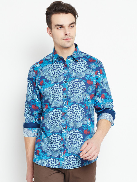 

Arrow Sport Men Blue & Red Slim Fit Printed Casual Shirt