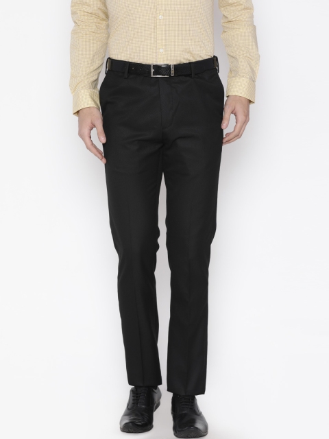 

Arrow Men Black Tapered Fit Autoflex Formal Trousers