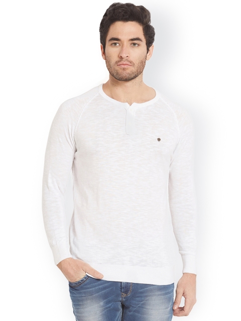 

SPYKAR Men White Solid Sweatshirt