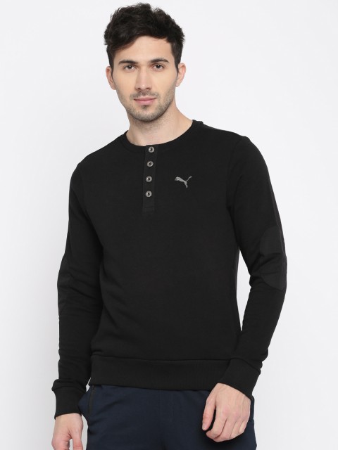 

Puma Men Black Solid Sweatshirt