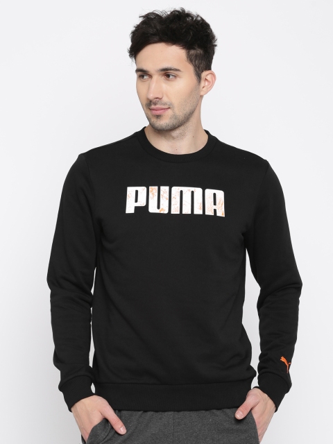 

Puma Men Black Printed Sweatshirt