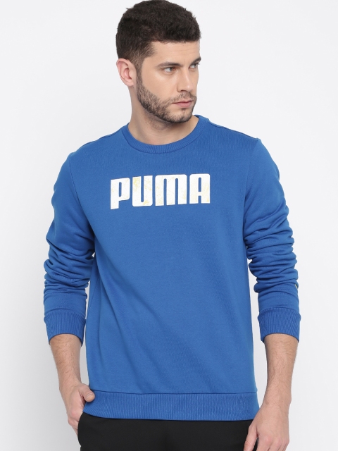 

Puma Men Blue Printed Sweatshirt