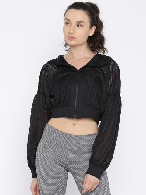 

Puma Women Black Solid Sporty Jacket