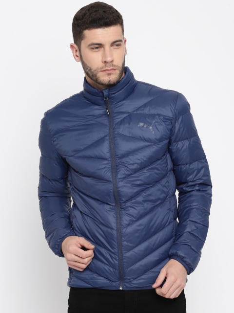 

Puma Men Blue Solid Puffer Jacket