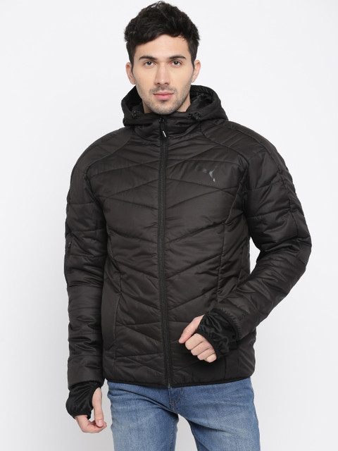 

Puma Men Black Solid Padded Jacket