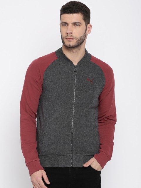 

Puma Men Charcoal Grey Solid Sweatshirt