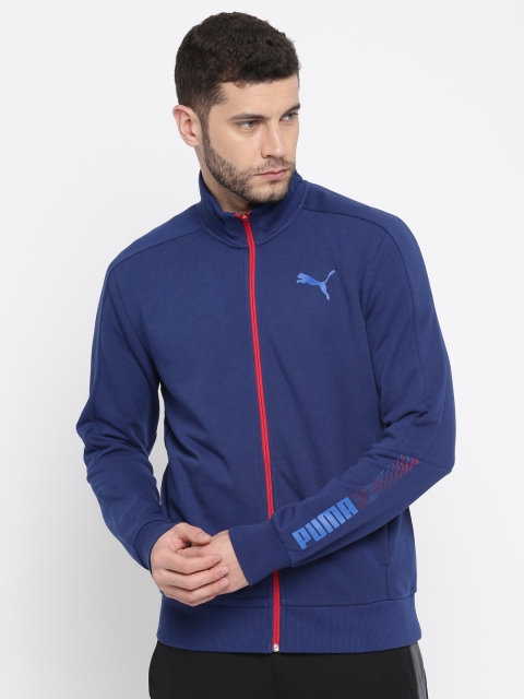 

Puma Men Blue Solid Sporty Jacket