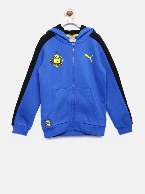 

Puma Boys Blue Solid Hooded Sweatshirt