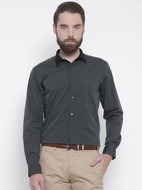 

Park Avenue Men Grey Slim Fit Solid Formal Shirt