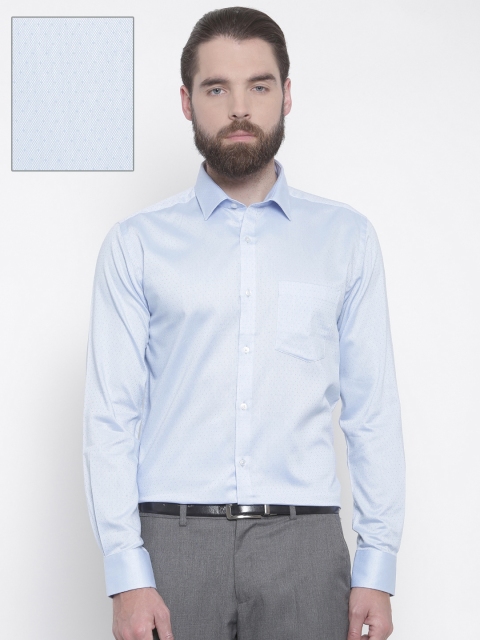 

Park Avenue Men Blue Slim Fit Self Design Formal Shirt
