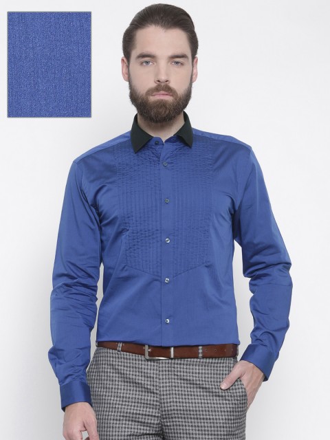 

Park Avenue Men Blue Slim Fit Solid Formal Shirt