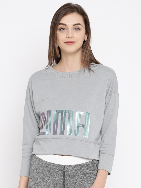 

Puma Women Grey Printed Yogini Sweatshirt
