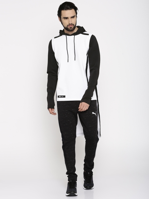 

Puma Men White X UEG Solid Hooded Longline Sweatshirt