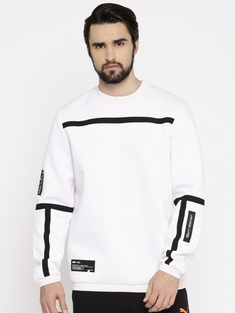 

Puma Men Off-White PUMA X UEG Crew Solid Sweatshirt