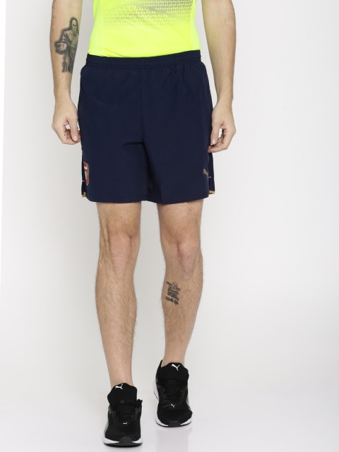 

Puma Men Navy Blue AFC Leisure Solid Regular Fit Sports Shorts