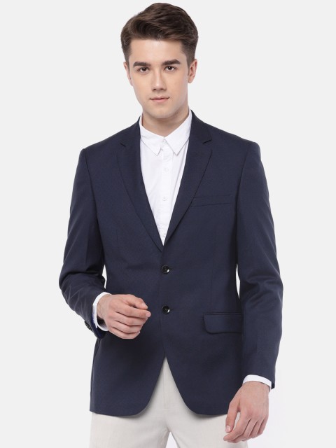 

Raymond Men Navy Self-Design Contemporary Fit Blazer, Navy blue