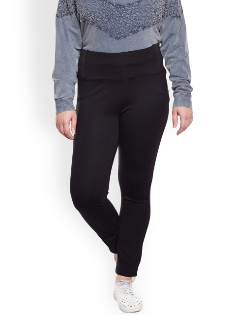 

JUNAROSE Plus Size Women Black Stretchable Leggings