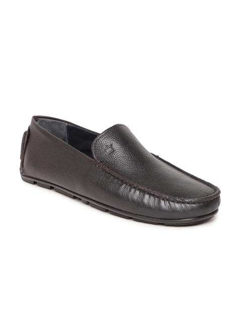 

Louis Philippe Men Coffee Brown Genuine Leather Driving Shoes