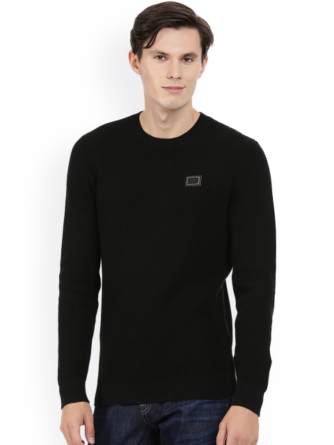 

Antony Morato Men Black Solid Pullover