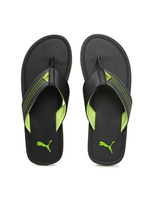 Puma Men Black Sandals available at myntra for Rs.909