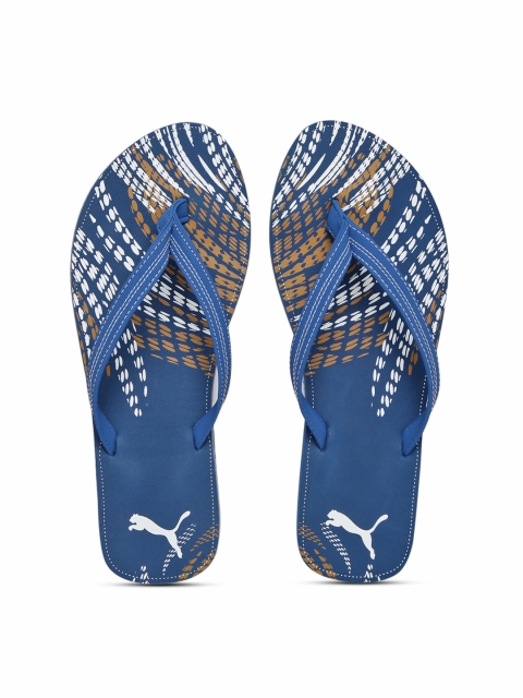 

Puma Men Blue Solid Thong Flip-Flops
