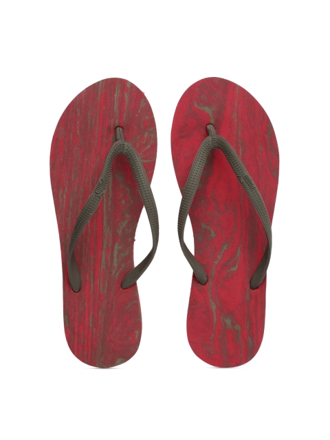 

Puma Men Olive Green Solid Thong Flip-Flops