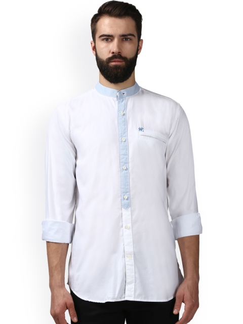

Raymond Men White Regular Fit Solid Casual Shirt