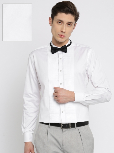 

Raymond Men White Regular Fit Solid Partywear Shirt