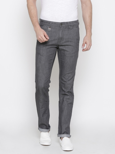 

Raymond Men Grey Slim Fit Mid-Rise Clean Look Stretchable Jeans