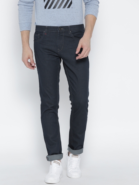 

Raymond Men Navy Blue Slim Fit Mid-Rise Clean Look Stretchable Jeans