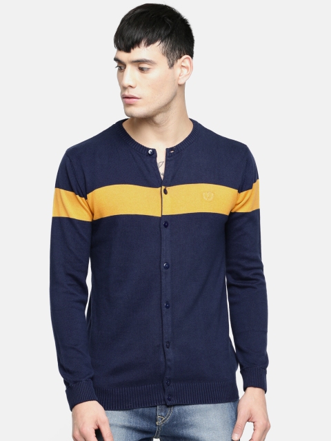 

Van Heusen Sport Men Navy Solid Cardigan, Navy blue