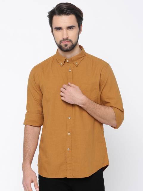 

Indian Terrain Men Rust Slim Fit Solid Casual Shirt