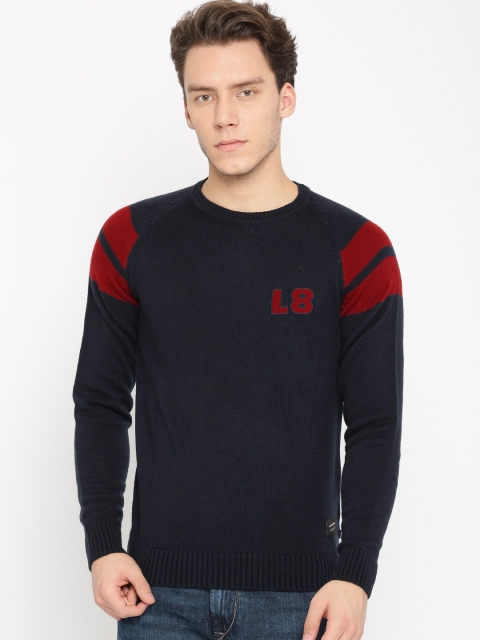 

Levis Men Navy Blue Solid Sweatshirt
