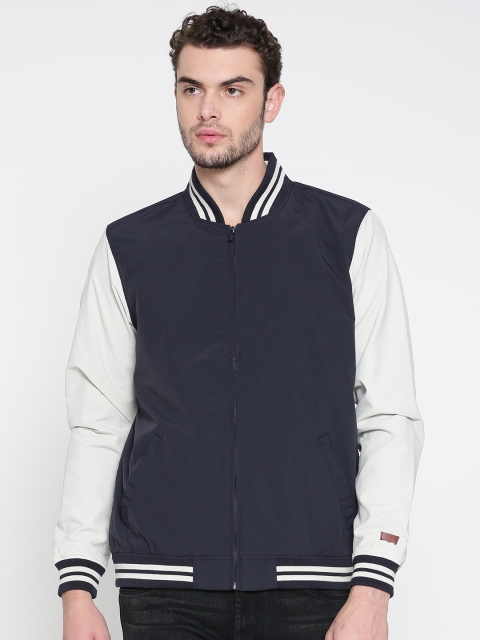 

Levis Men Navy Blue Solid Bomber Jacket
