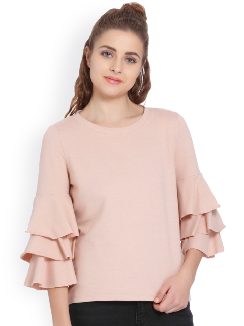 

ONLY Women Pink Solid Sweatshirt