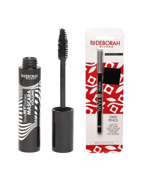 

Deborah Milano Love My Lashes Black Volume Mascara & Kajal Pencil
