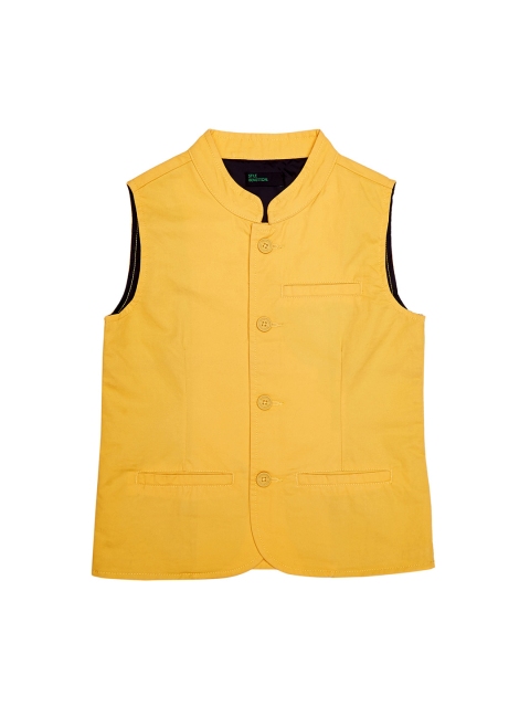 

United Colors of Benetton Boys Mustard Nehru Jacket