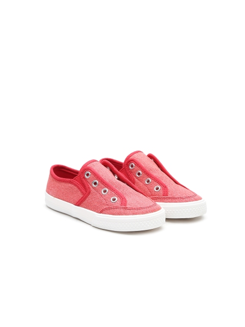 

United Colors of Benetton Boys Red Slip-Ons