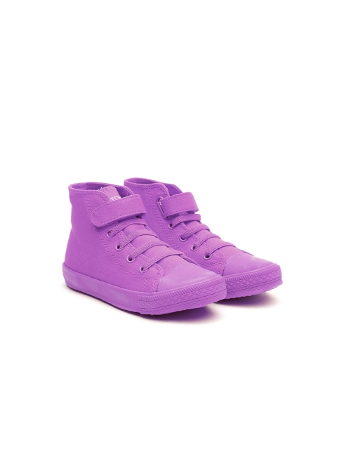

United Colors of Benetton Boys Purple Solid Sneakers