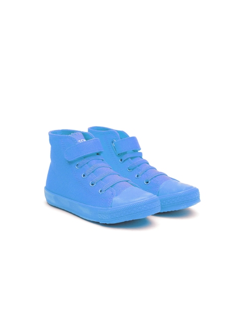 

United Colors of Benetton Boys Blue Solid Sneakers