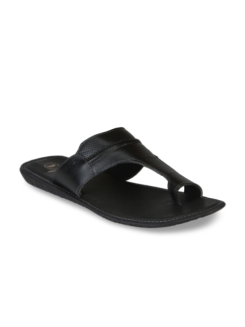 

Red Tape Men Black Leather Sandals