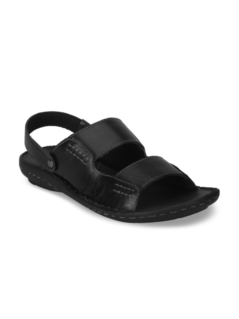 

Red Tape Men Black Leather Sandals