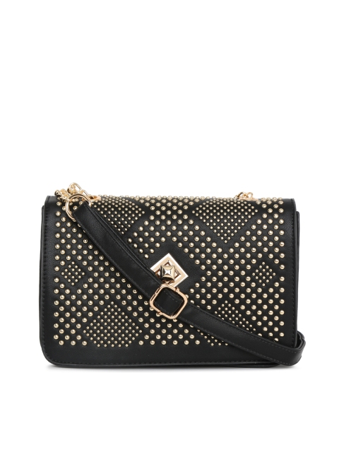 

Ginger by Lifestyle Black Studded Sling Bag