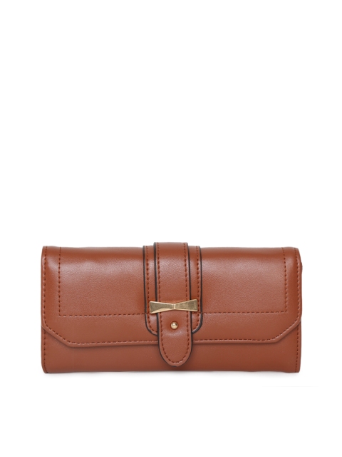 

Ginger by Lifestyle Women Tan Brown Solid Two Fold Wallet