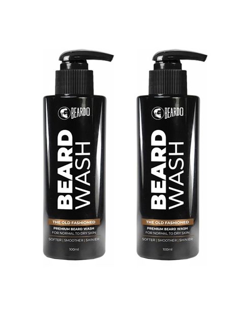 

BEARDO Set of 2 The Old Fashioned Beard Wash, Black