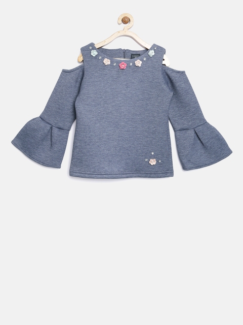 

Tiny Girl Girls Navy Solid Top, Navy blue