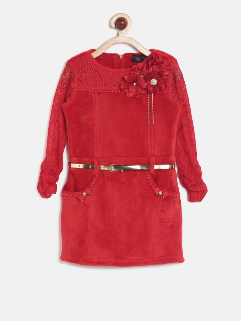 

Tiny Girl Red Embellished Sheath Dress