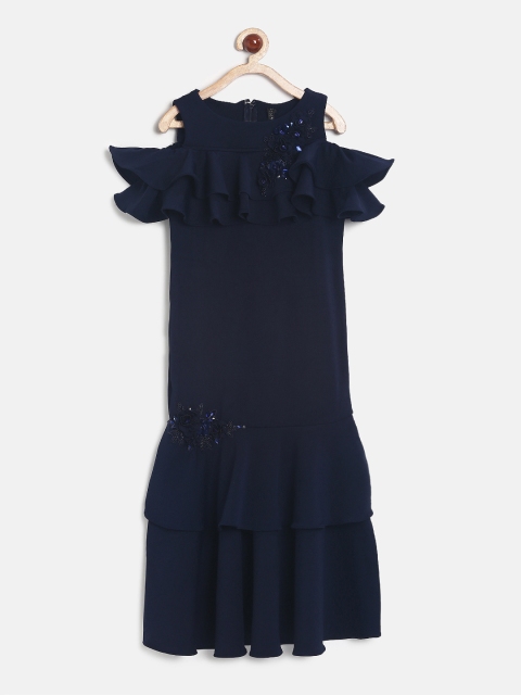 

Tiny Girl Navy Blue Embellished Maxi Dress