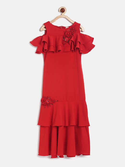 

Tiny Girl Red Embellished Maxi Dress
